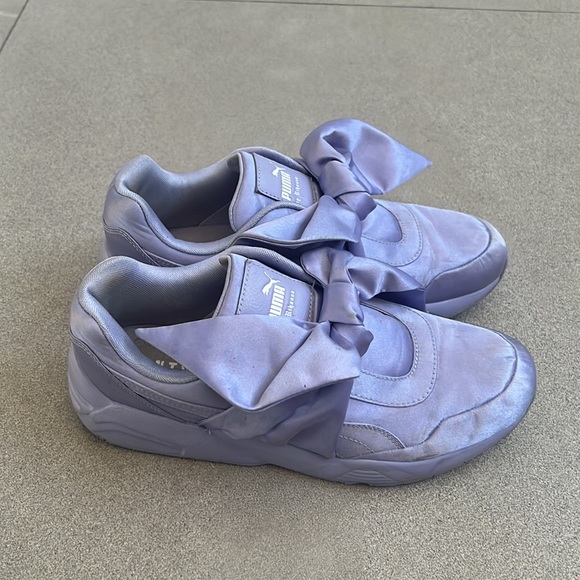Puma Purple Sneakers with Bow Detail - Picture 2 of 10